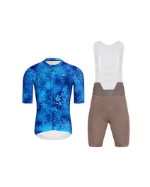 HOLOKOLO maillot corto y pantalón corto - RUSTLE - marrón/azul